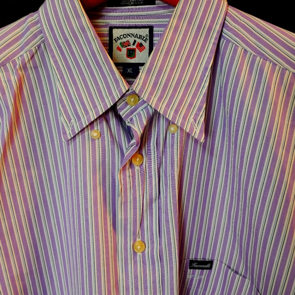 Men's Button down Polo Shirt by Faconnable.
